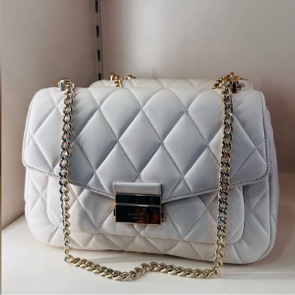 Kate Spade Carey Medium Quilted Flap Shoulder Bag Light Pink - Picture 10 of 11